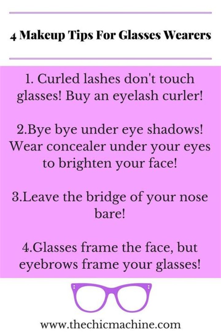 4 Makeup Tips For Glasses