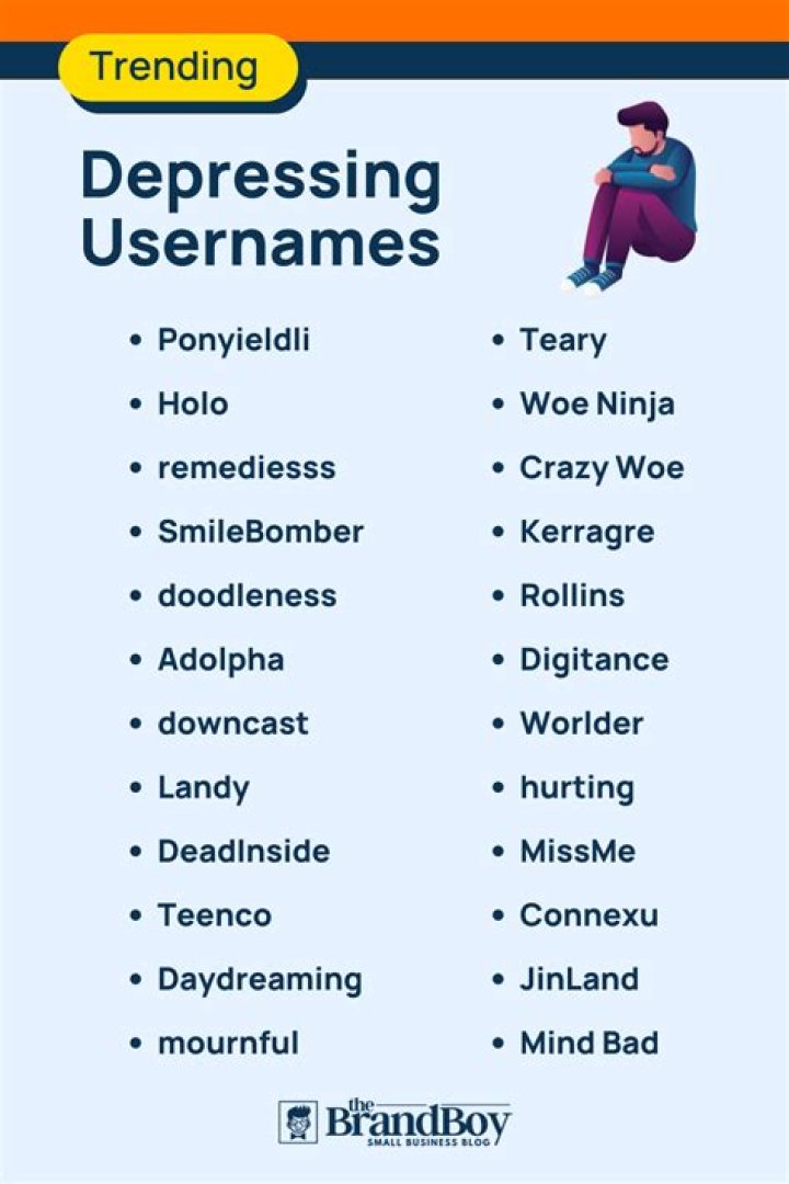 600+ Cool Depressing Usernames Ideas With Generator BrandBoy