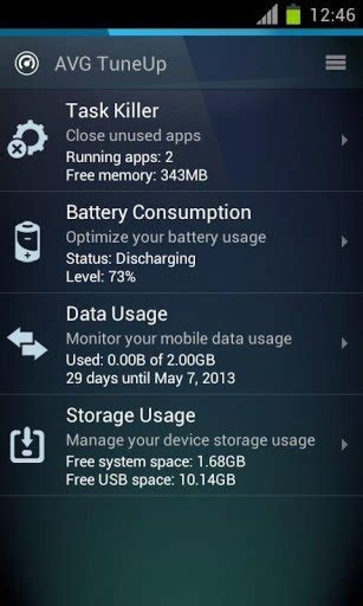 avg tune up android avg tuneup android