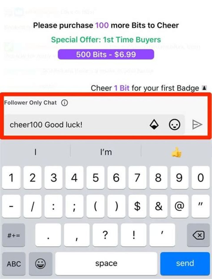 bits cheering on mobile