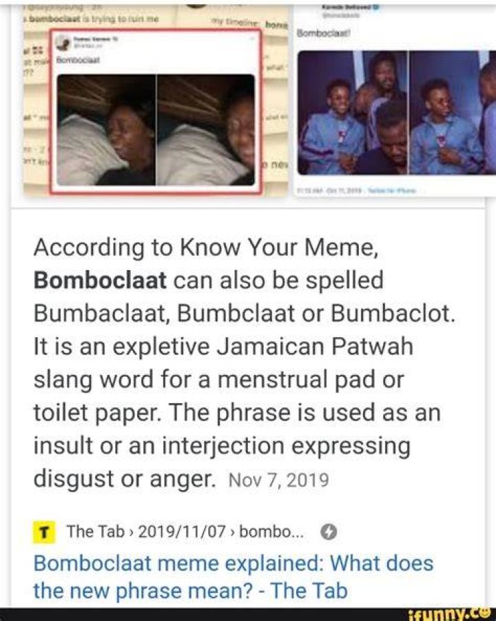 Bomboclaat meme explained What does the new phrase mean?