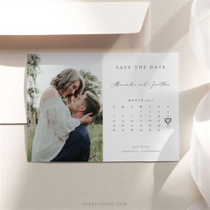 Calendar Save the Date