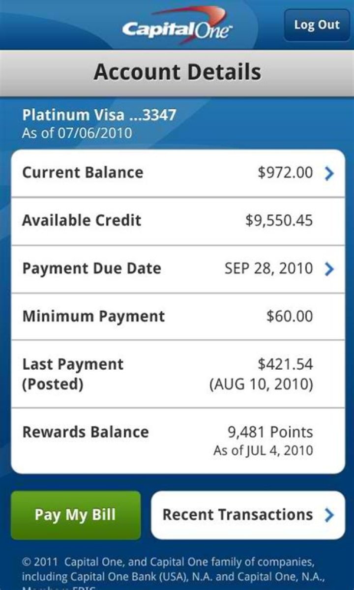 Capital One Releases Android App