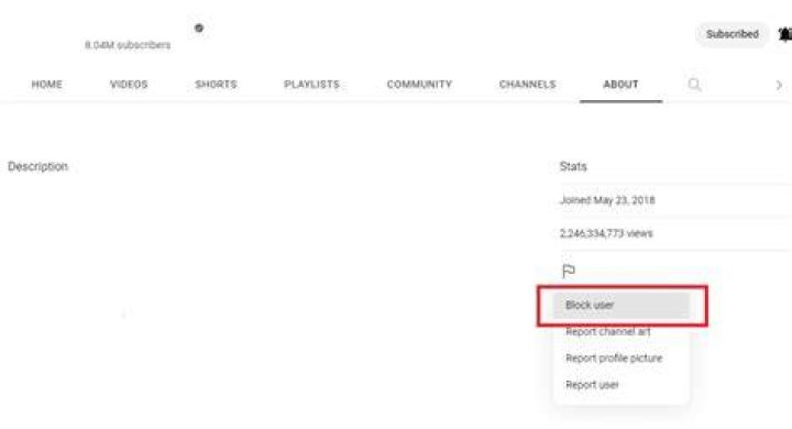 click block user