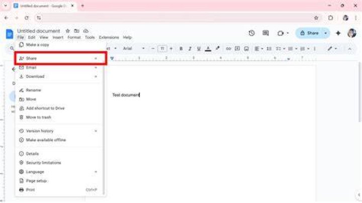 click file then page setup in google docs