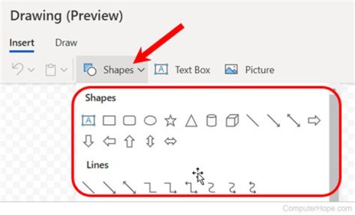 click insert then drawing then plus new