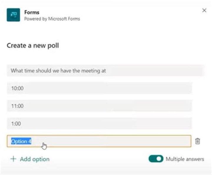 click slash poll