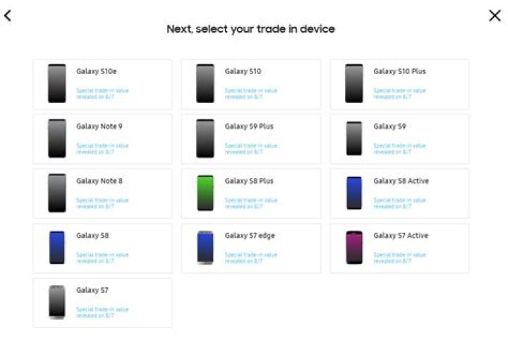 Declutter Galaxy S10 Trade in Example