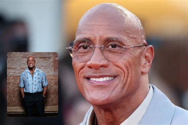 Dwayne Johnson in his car upset