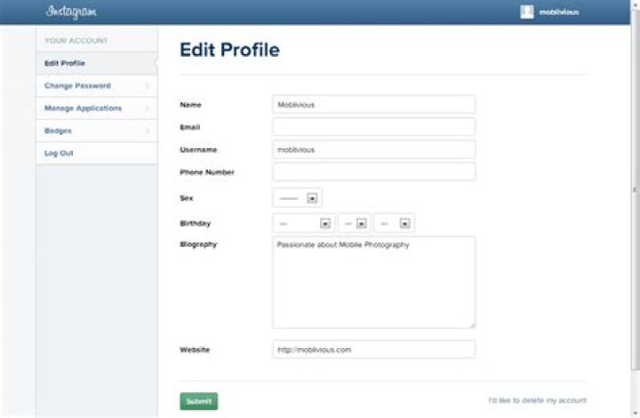edit your profile edit your profile