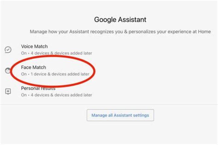 Google Nest Hub Max Face Match