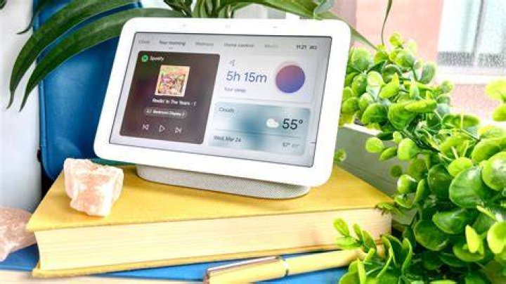 Google Nest Hub second generation smart display on bedside