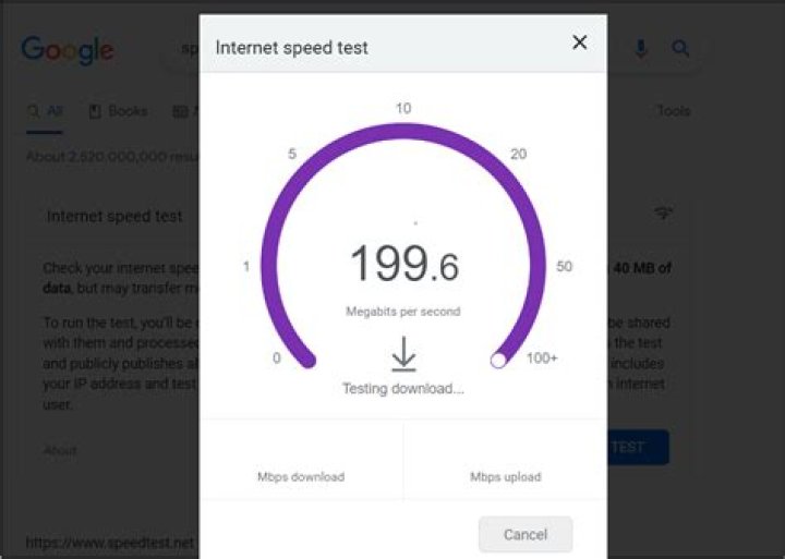 google nest wifi speed test