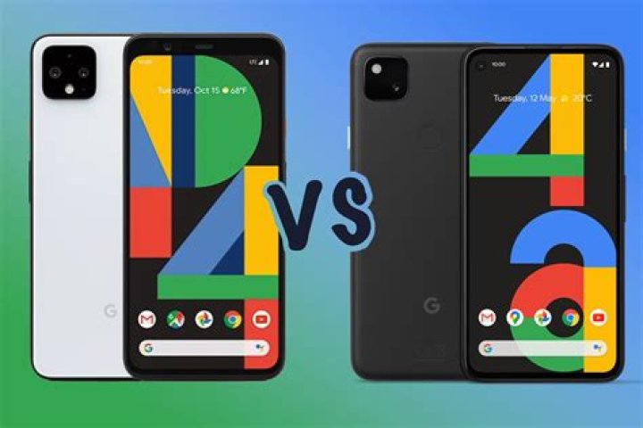 Google Pixel 4 vs Pixel 4 XL in orange and white Google Pixel 4 vs Pixel 4 XL in orange and white