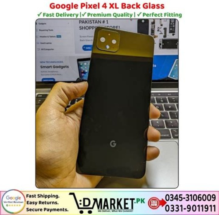 Google Pixel 4 XL back panel on table 1