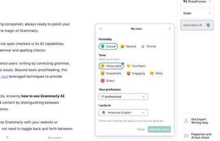 Grammarly screenshot 2021 Grammarly screenshot 2021