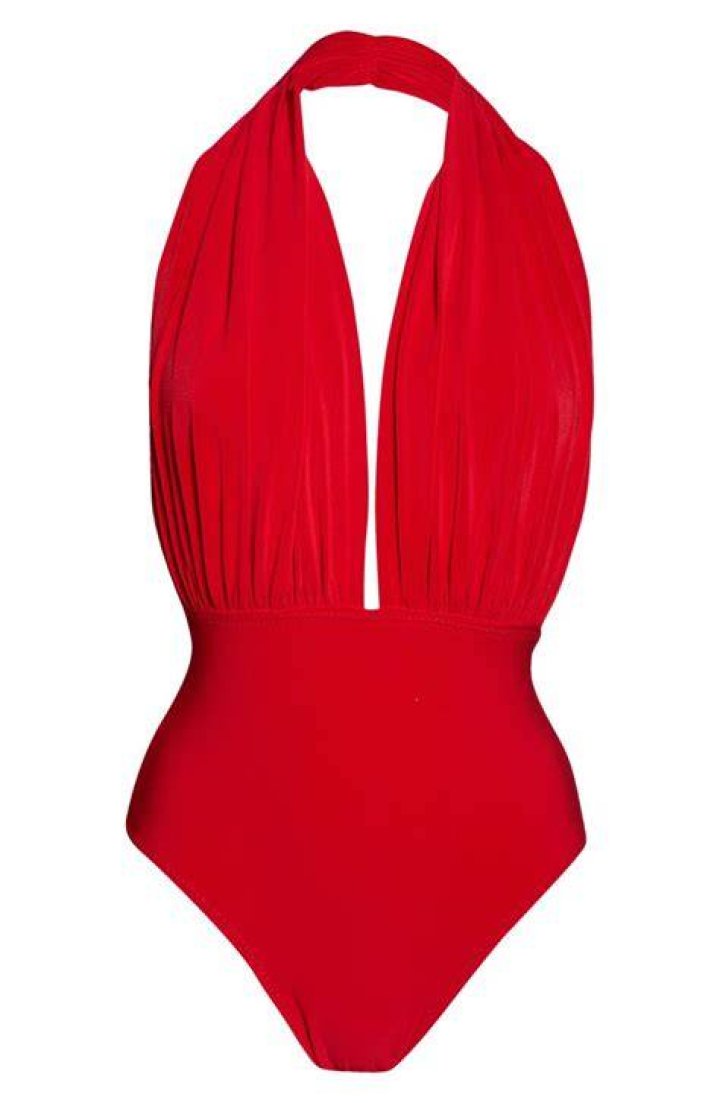 Halter Low Back One Piece