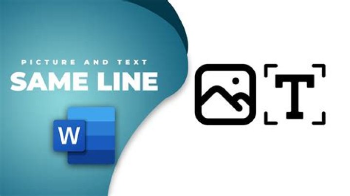 image in line with text