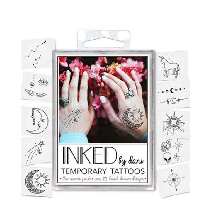 Inked by Dani Temporary Tattoos Barely There Pack