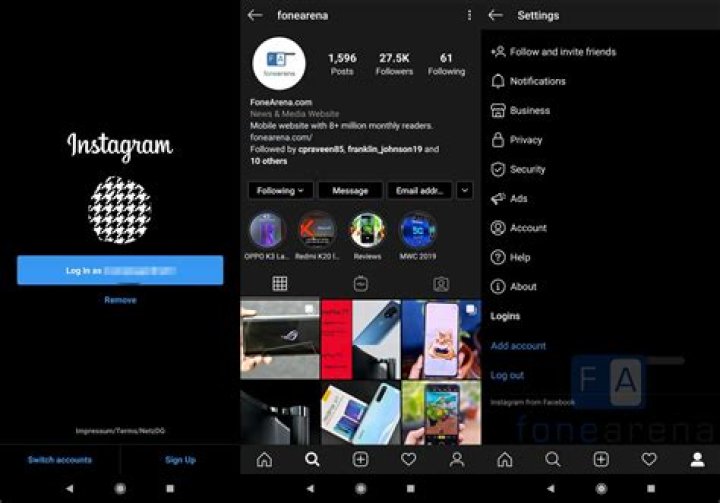 Instagram Dark Mode