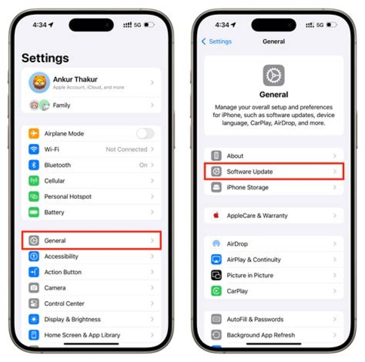 ios iphone 13 settings