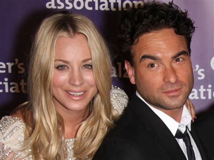 Kaley Cuoco and Johnny Galecki