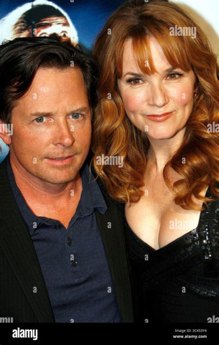 Michael J. Fox and Lea Thompson side by side