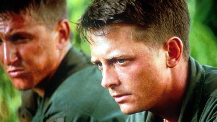 Michael J. Fox looking serious