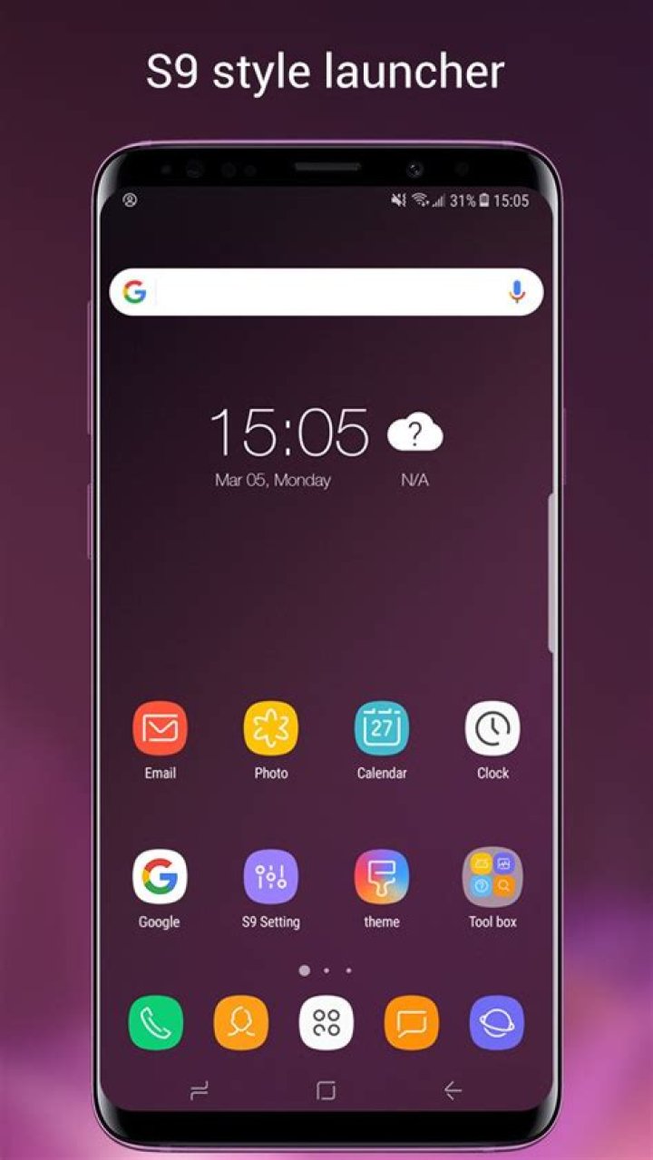Microsoft Launcher 6.0 Galaxy S9 Plus