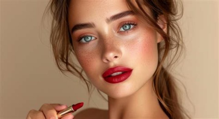 model lipstick