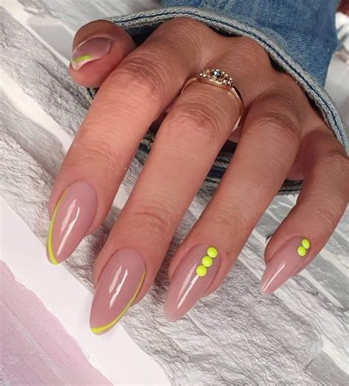 Neutral and neon nails