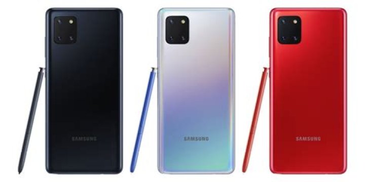 Samsung Galaxy Note 10 Lite back in hand