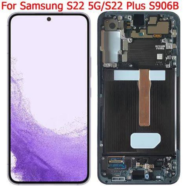 Samsung Galaxy S22 Plus dispaly in hand Samsung Galaxy S22 Plus display in hand