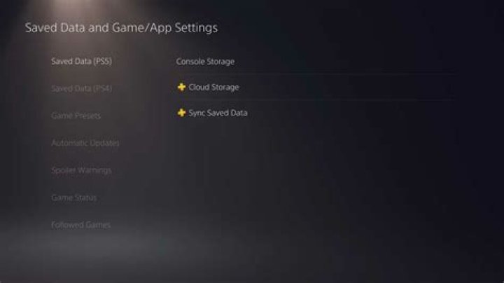 saved data and game app settings playstation 5 saved data and game app settings playstation 5