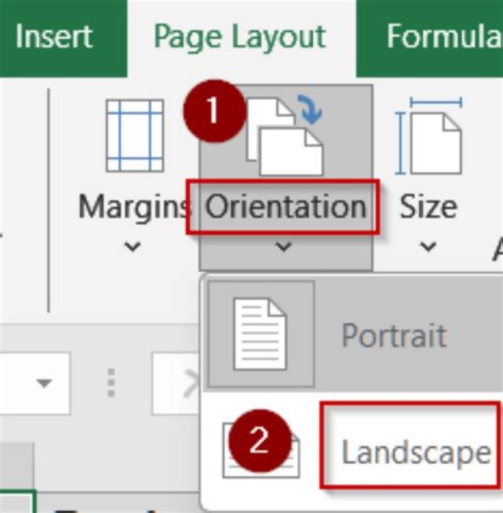 select landscape from within orientation in the app