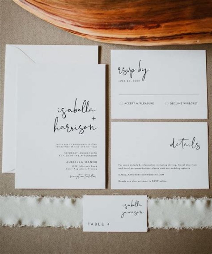 STYLECASTER | minimalist wedding invitations