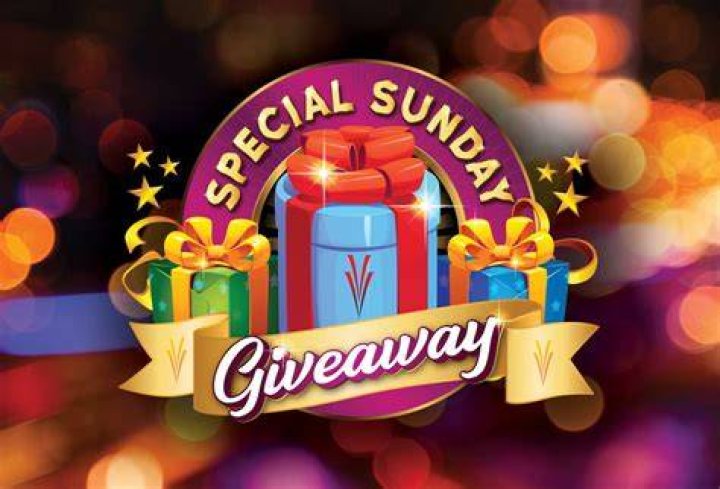 sunday giveaway