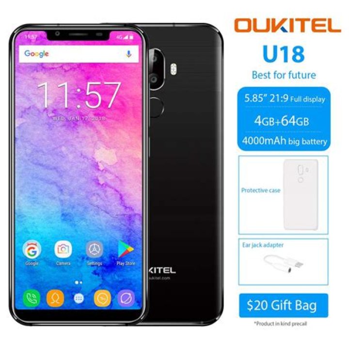 The Oukitel U18 smartphone.