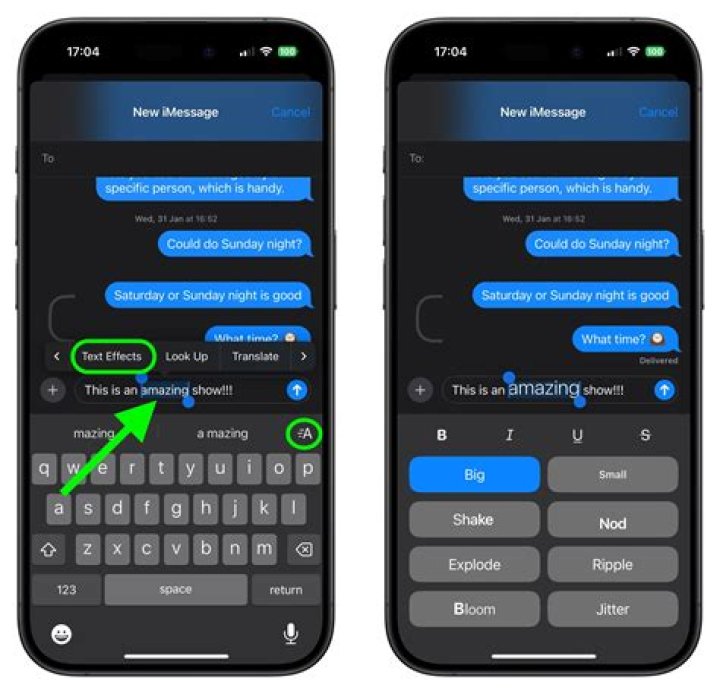 use bits to message