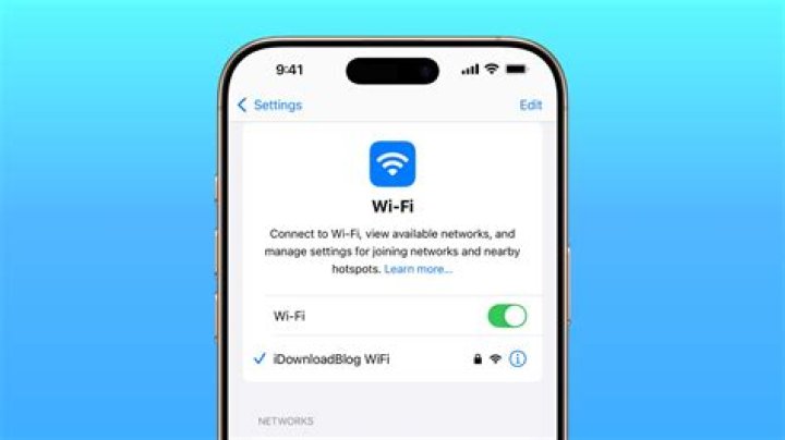 Wi-Fi setting toggle