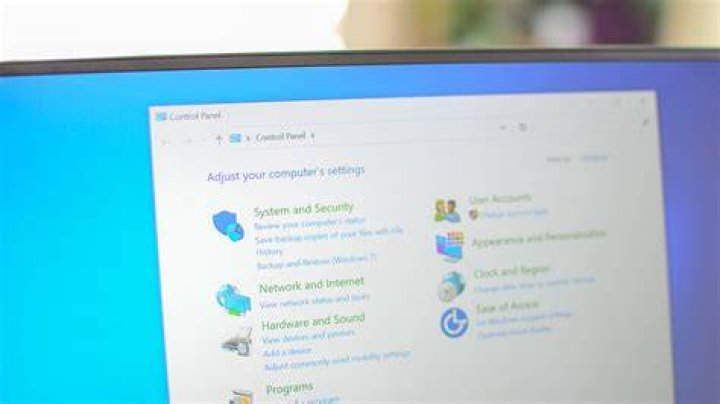 Windows 10 Control Panel Feature