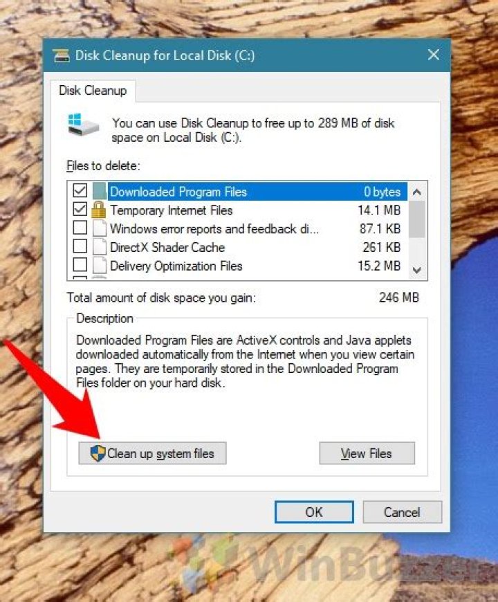 Windows 10 Disk Cleanup