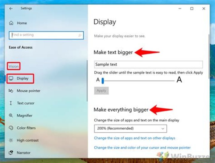 Windows 10 Ease of Access