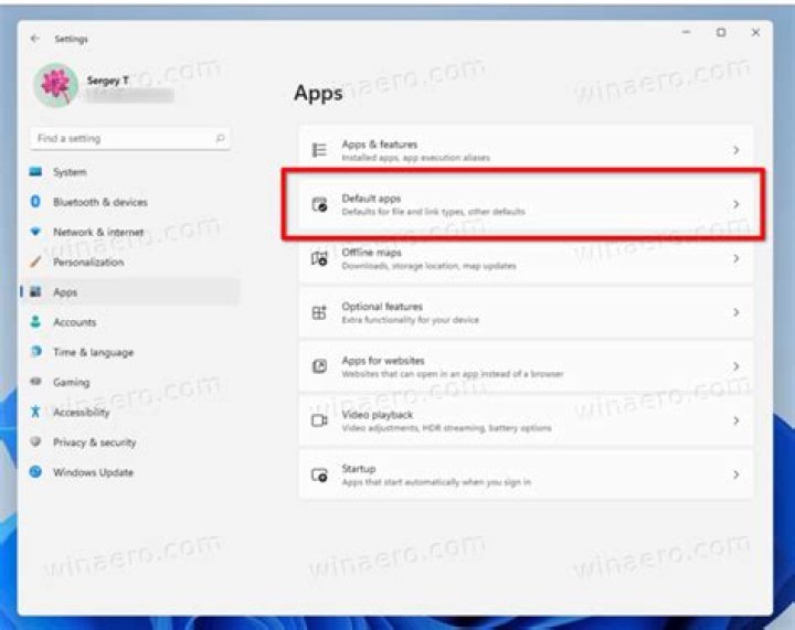 Windows 11 apps settings