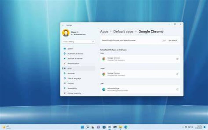 Windows 11 Google Chrome default browser